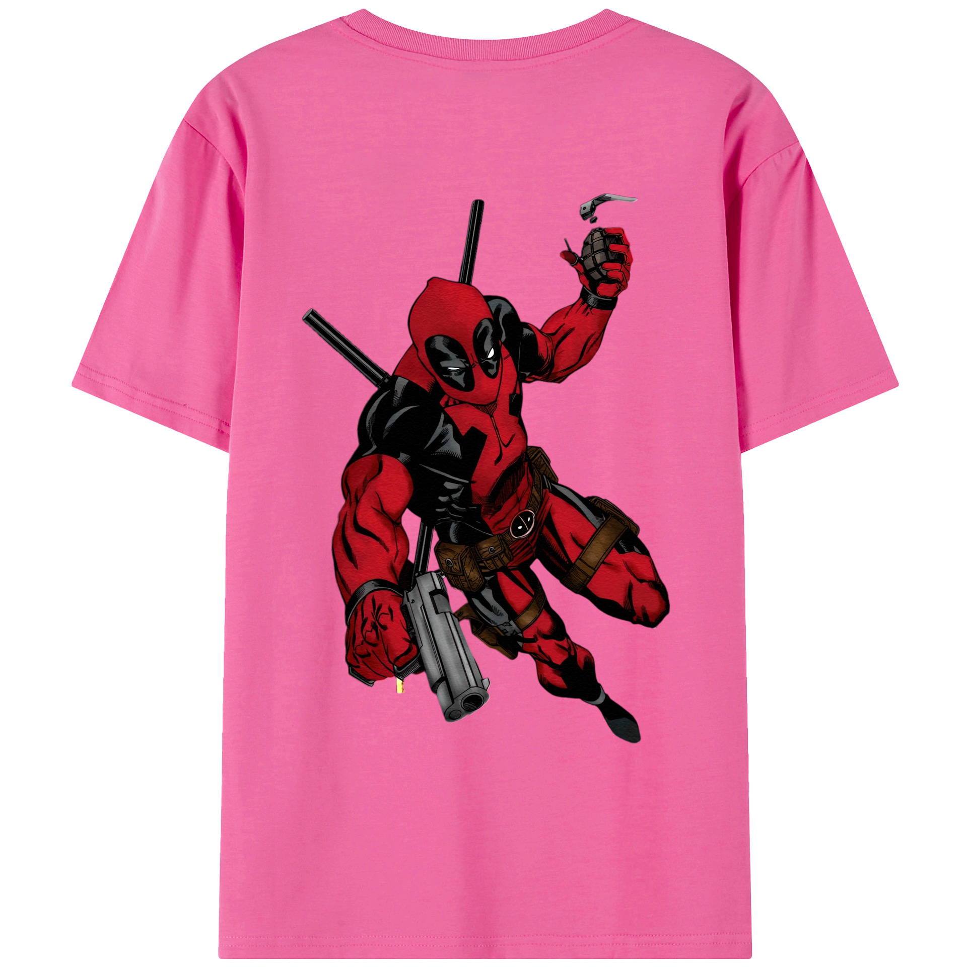（画像用） Deadpool デッドプール レディース半袖Tシャツ(バックプリント)